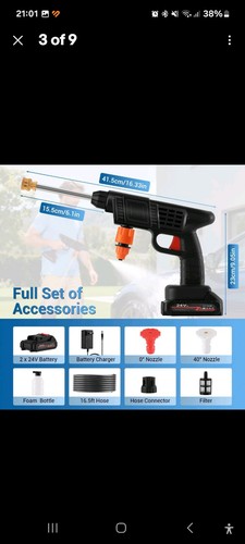 Cordless pressure washer 2 - washer, |