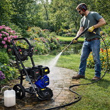 7HP gas-powered washer, 200bar